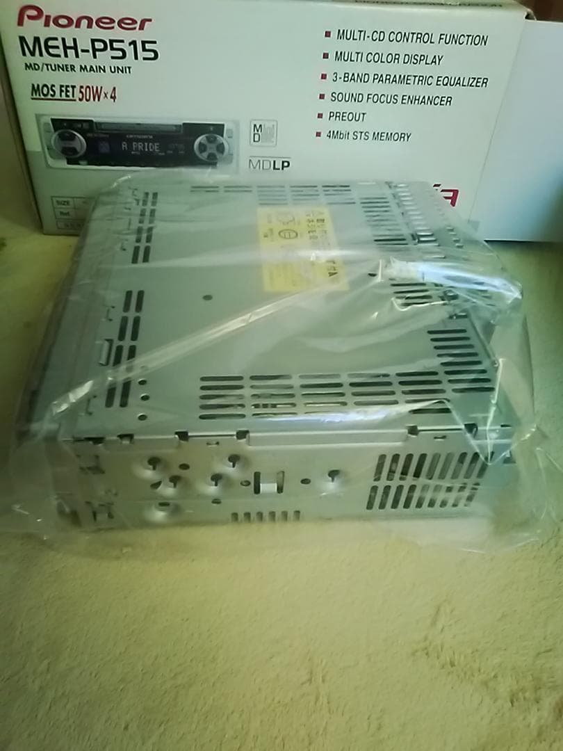 未使用Pioneer MD・チューナ　MEH-P515　 50W×4ch　日本