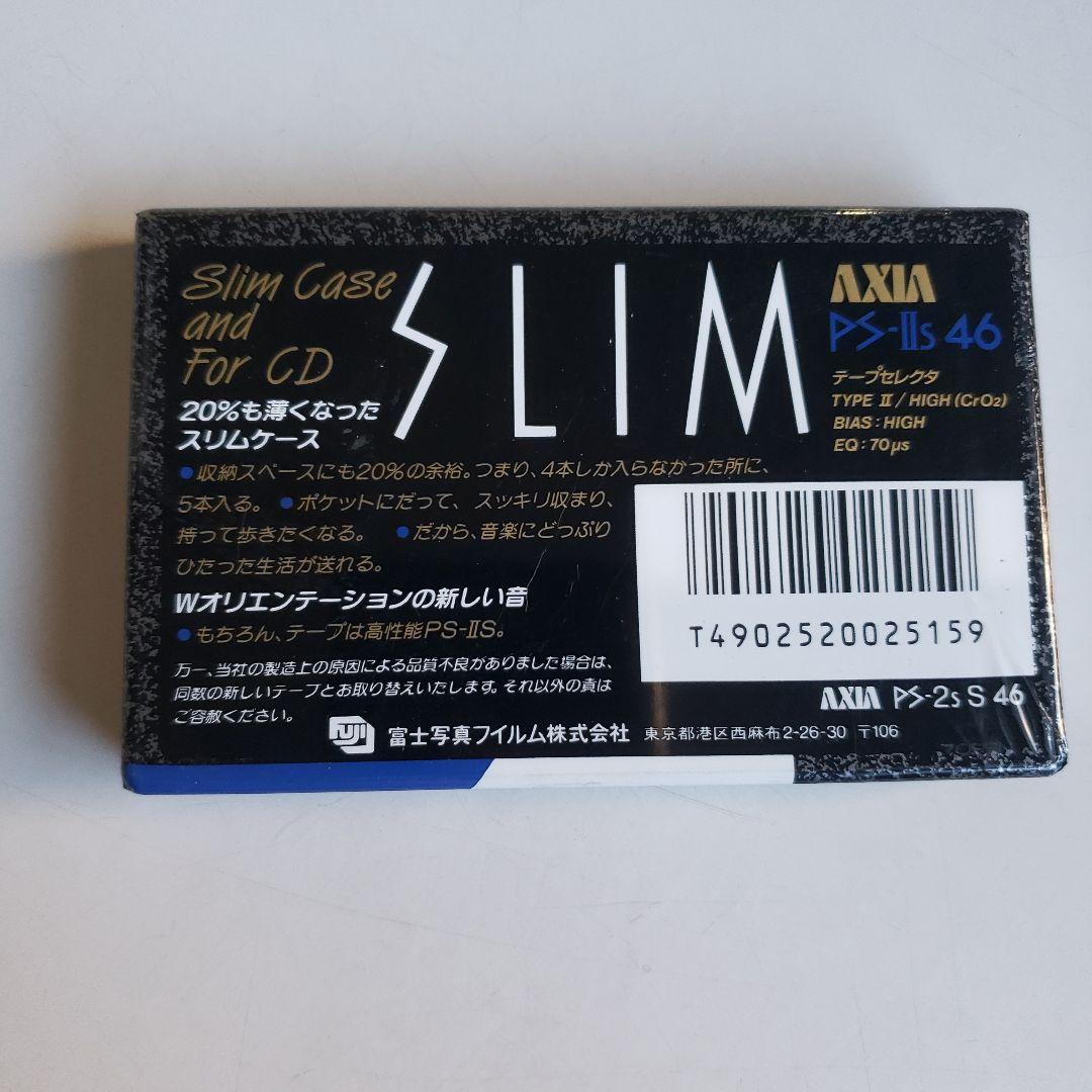 ■未開封■カセットテープ■AXIA■PS-Ⅱs46分■slim■ハイポジション■