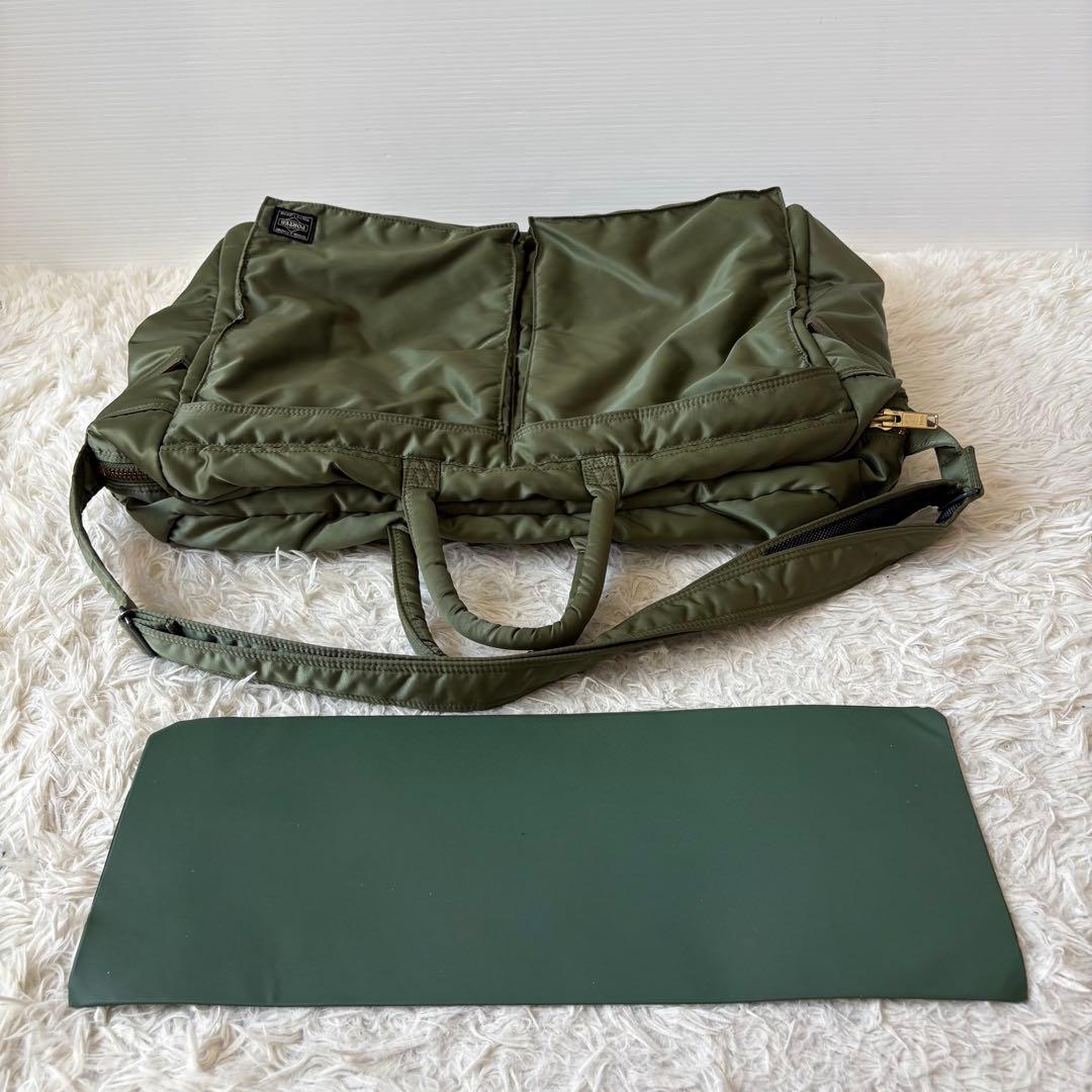 極美品 PORTER タンカー 定価10万円 特大ダッフルバッグ セージグリーン