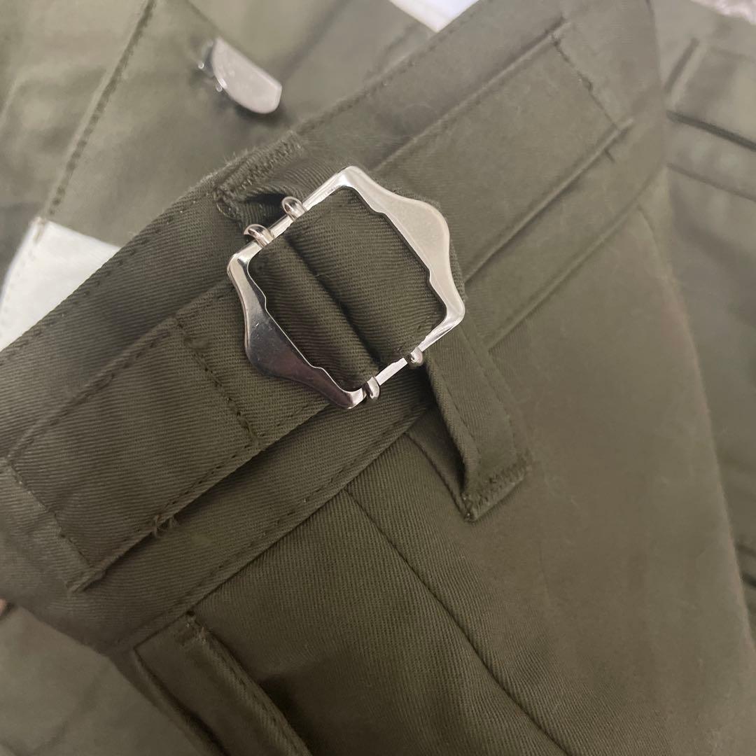 パンツ Ventile gabardine 2tuck straight pants