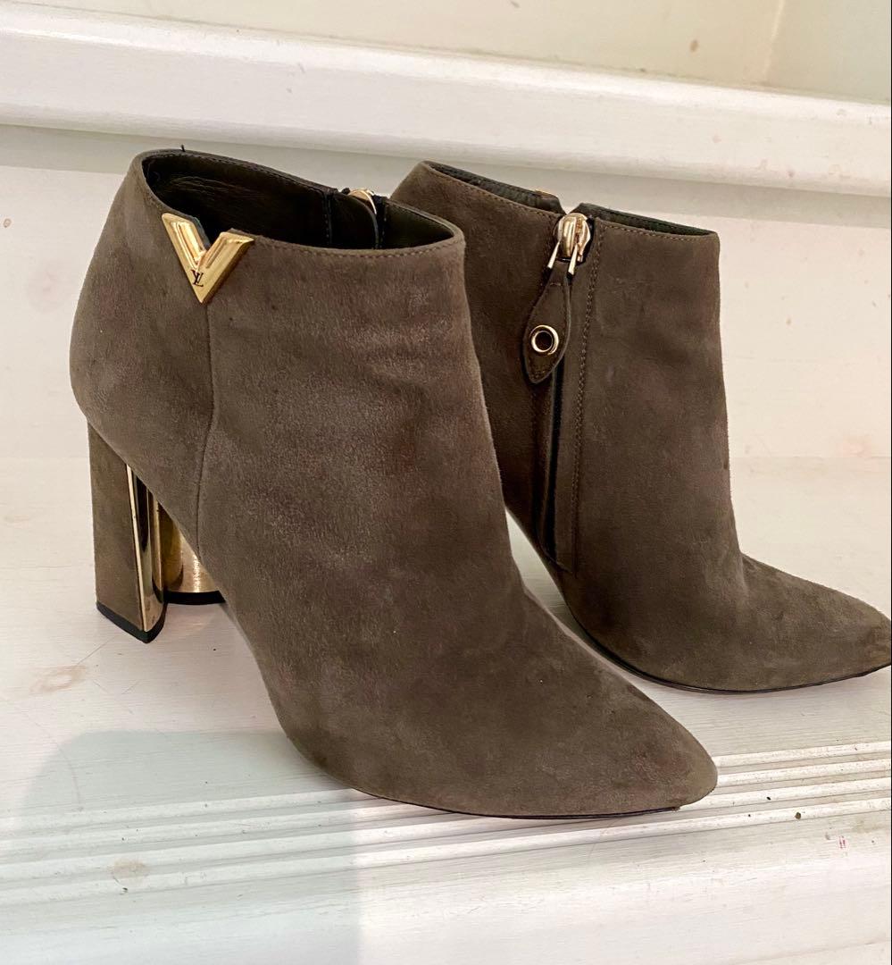 ヴィトンショートブーツ　ハートブレーカーライン　スエード