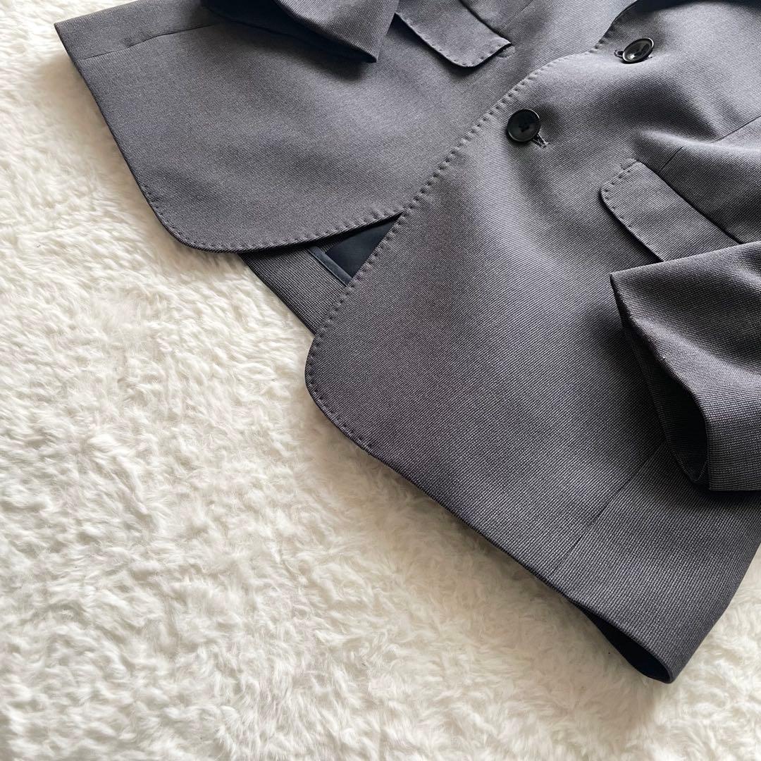 美品✨スーツセレクト　3ピース　セットアップ　4S ストレッチ　グレー　Y4