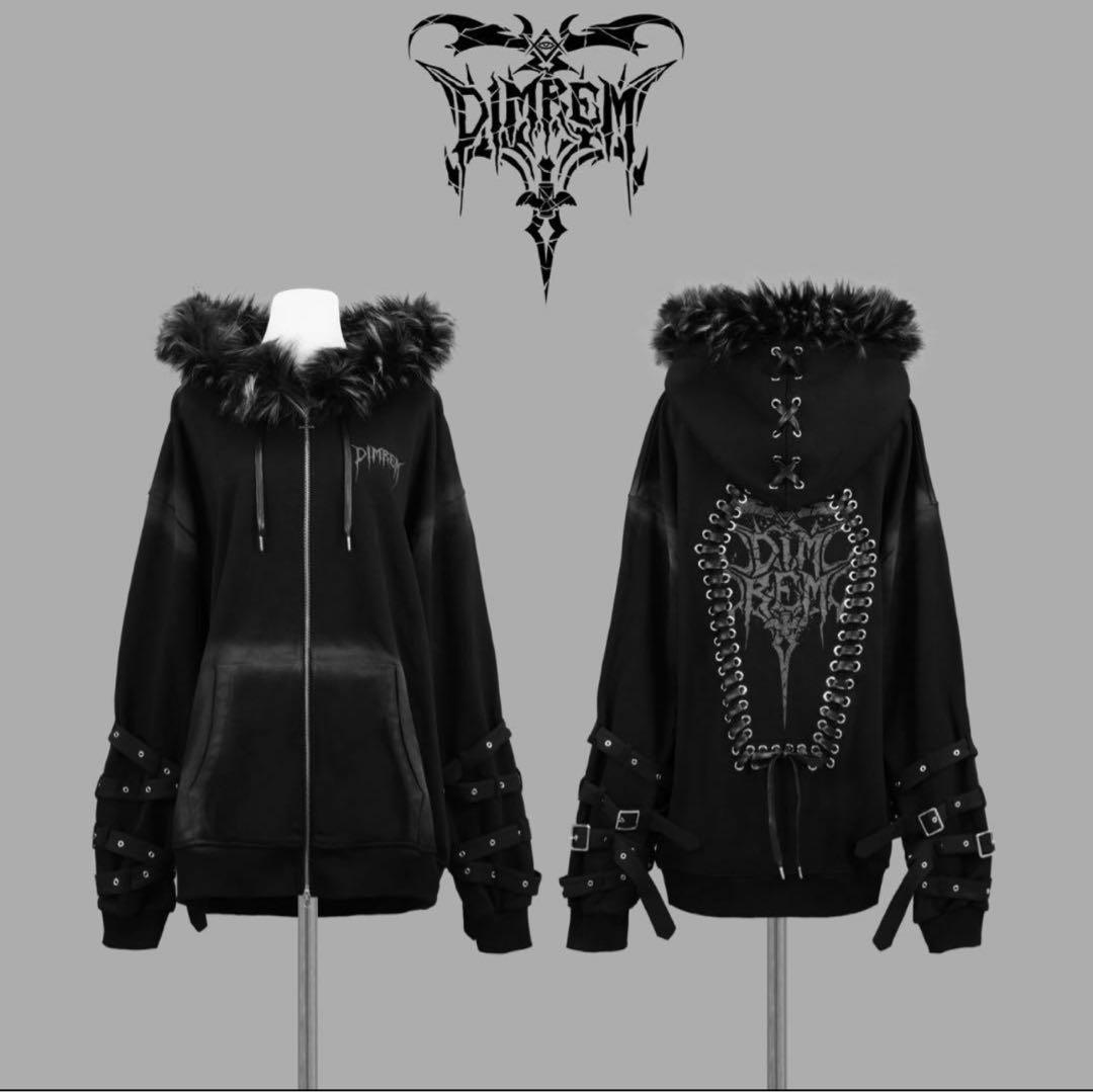 DIMREM【超ハトメファーフードパーカー】