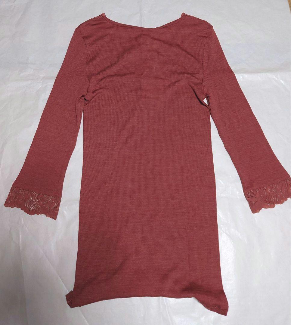 新品タグ付き 高級 ハンロ ウール シルク インナー トップス XS