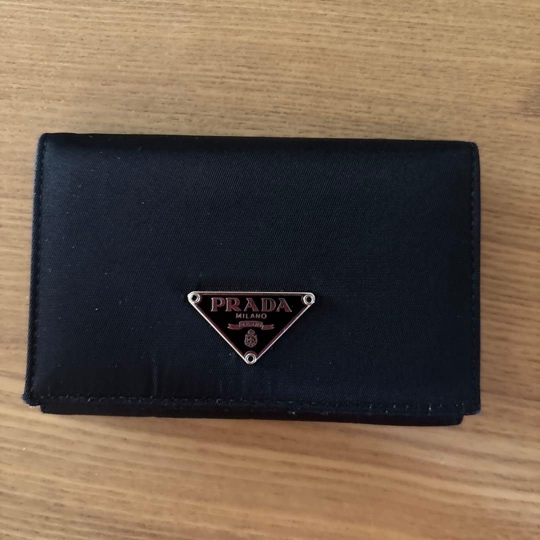 PRADA ブラック ナイロン 名刺入れ