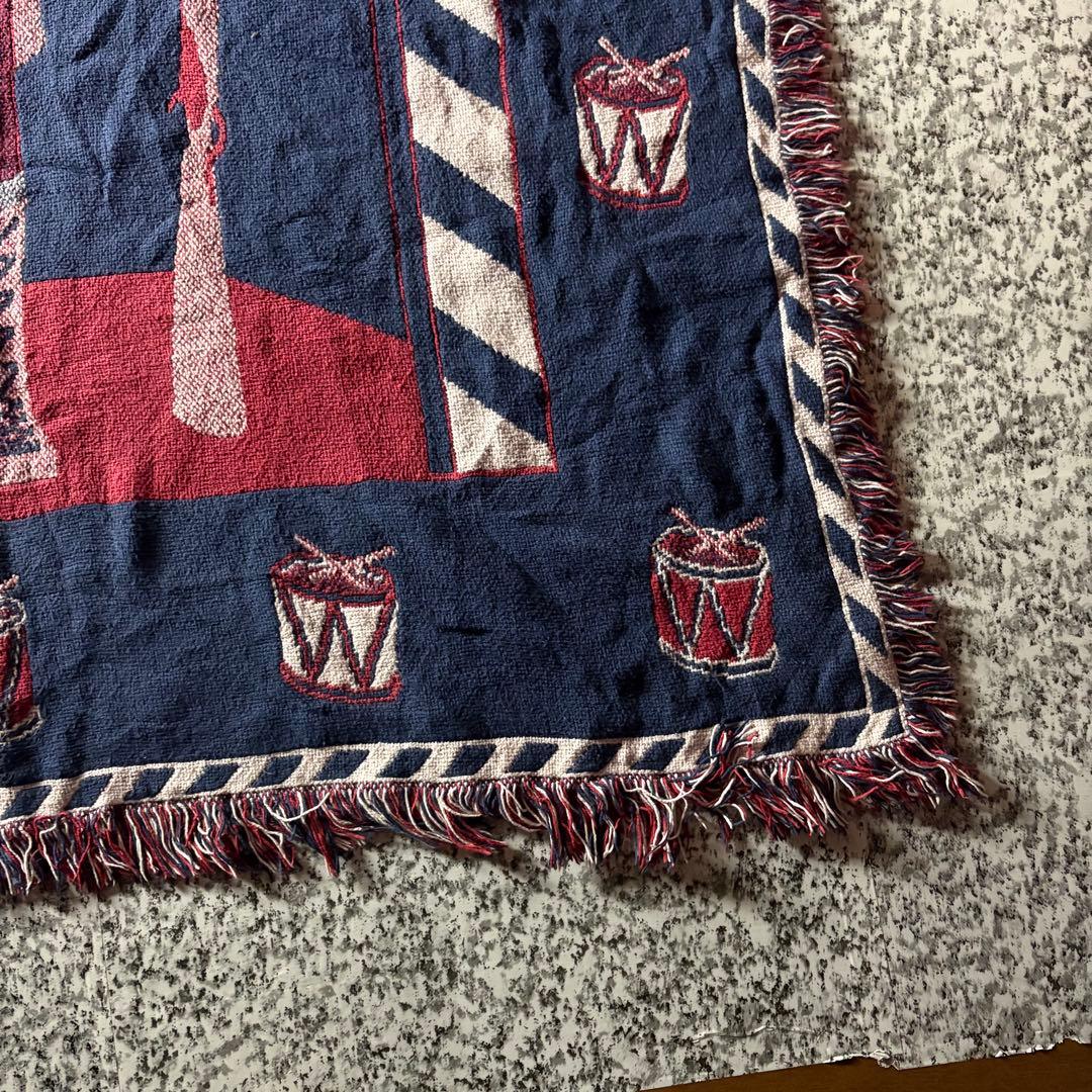 【90sオールド】くるみ割り人形　リバーシブル　ヴィンテージラグ　カーペット