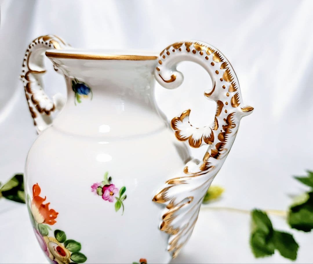 ヘレンドHEREND【美品・未使用】両耳付花瓶