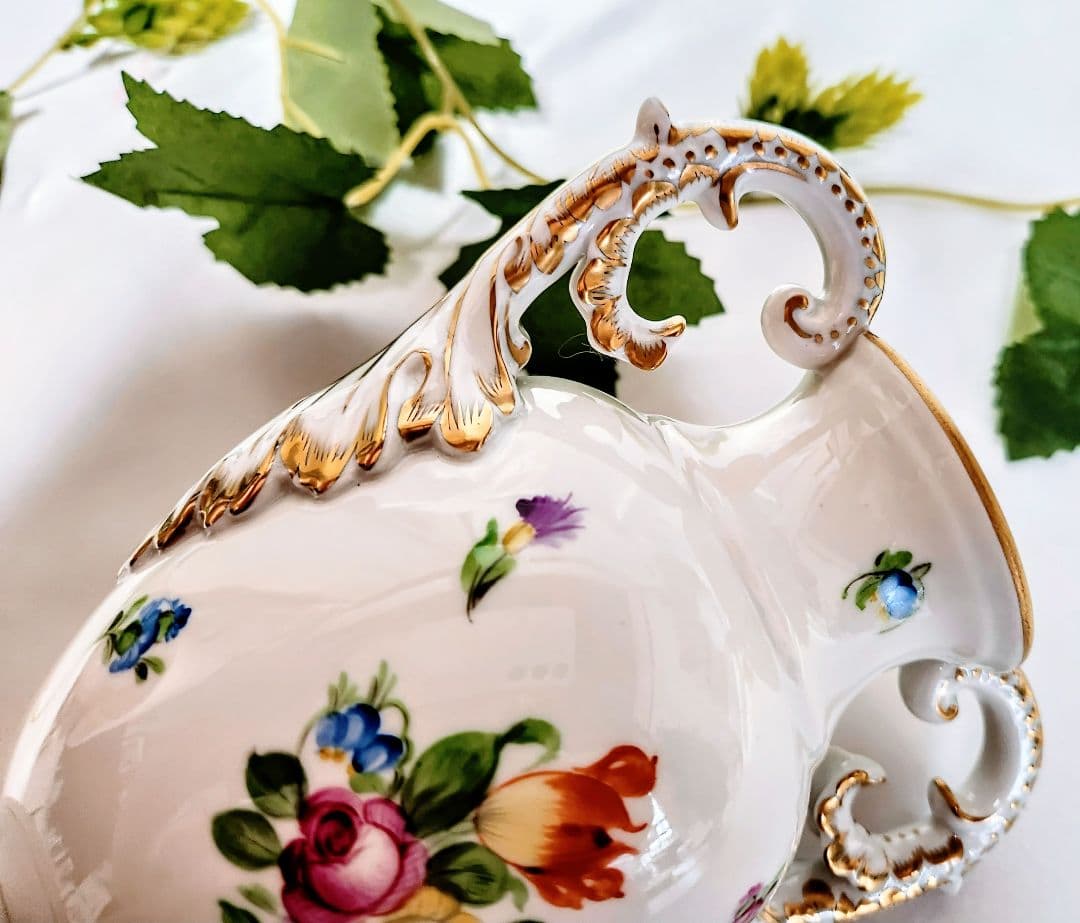 ヘレンドHEREND【美品・未使用】両耳付花瓶