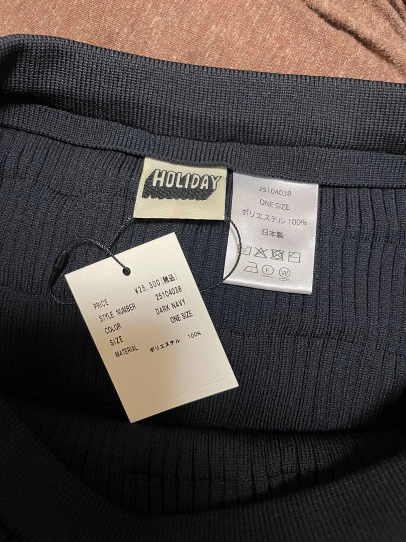 スカート HOLIDAY RUFFLE KNIT MINI SKIRT