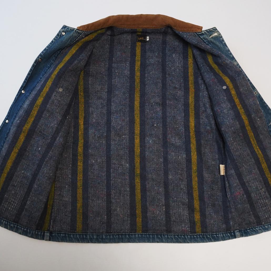 80s 日本製 Lee 81-LJ 70s復刻 襟コーデュロイデニムカバーオール