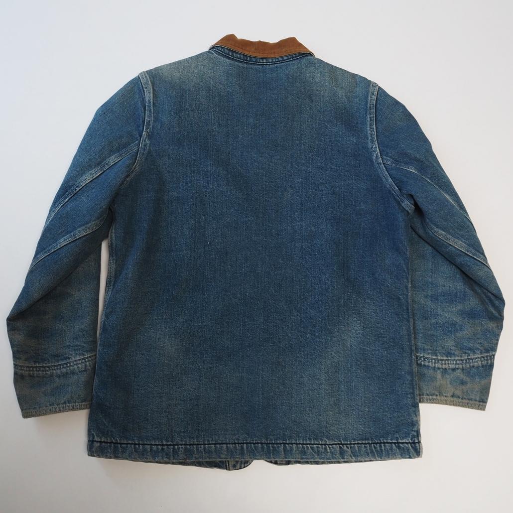 80s 日本製 Lee 81-LJ 70s復刻 襟コーデュロイデニムカバーオール