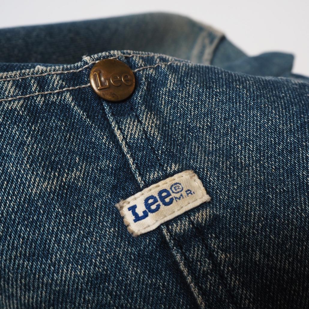 80s 日本製 Lee 81-LJ 70s復刻 襟コーデュロイデニムカバーオール
