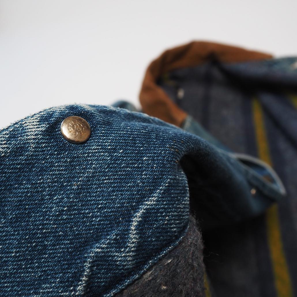 80s 日本製 Lee 81-LJ 70s復刻 襟コーデュロイデニムカバーオール