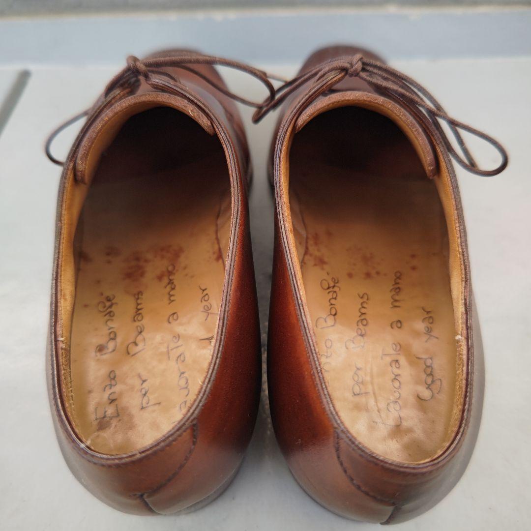 satobowさん専用　エンツォボナフェ 5.5 ブラウン レザー