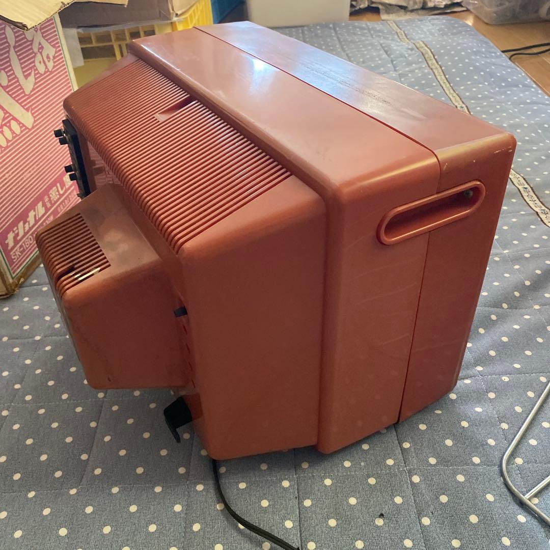 昭和レトロ　小型ブラウン管テレビ 約40cm 赤　レッドSONY KV-1300
