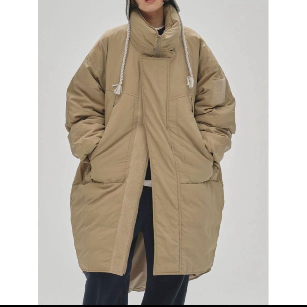 新品　TODAYFUL オリーブ フード付き ロングモンスターダウン38