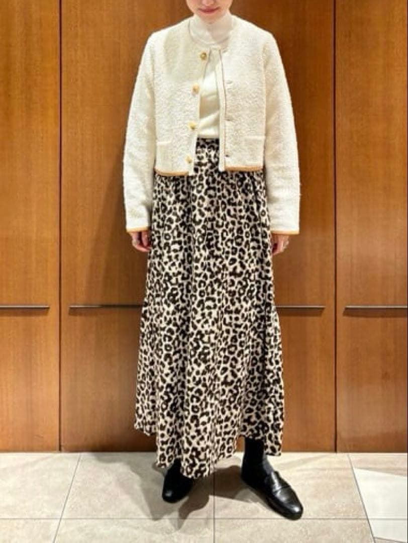 さくら様 MACPHEE パイピング クルーネックカーディガン