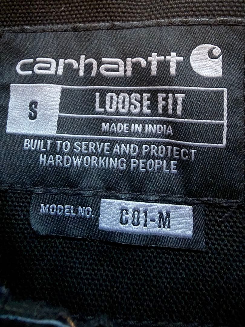 極美品 カーハート ダック チョアコート デニム カバーオール ジャケット 黒