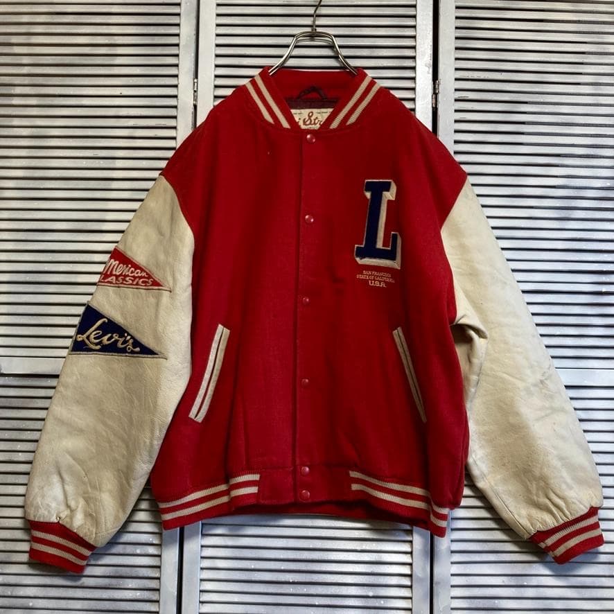 BMOF レザー ジャケット 古着 90s リーバイス LEVI'S スタジャン