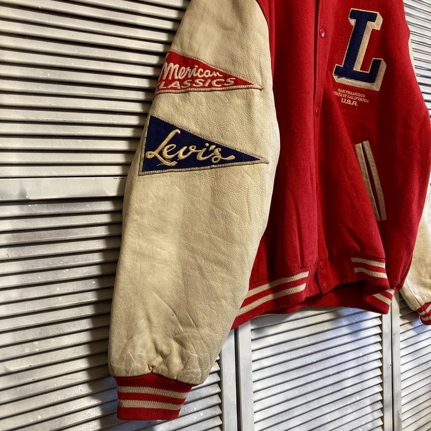 BMOF レザー ジャケット 古着 90s リーバイス LEVI'S スタジャン