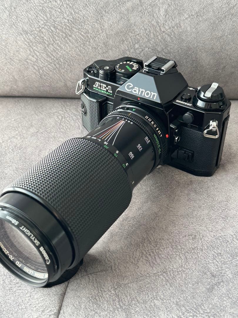 【電源確認済】Canon AE-1 Program＋ FDレンズ2本+各種備品