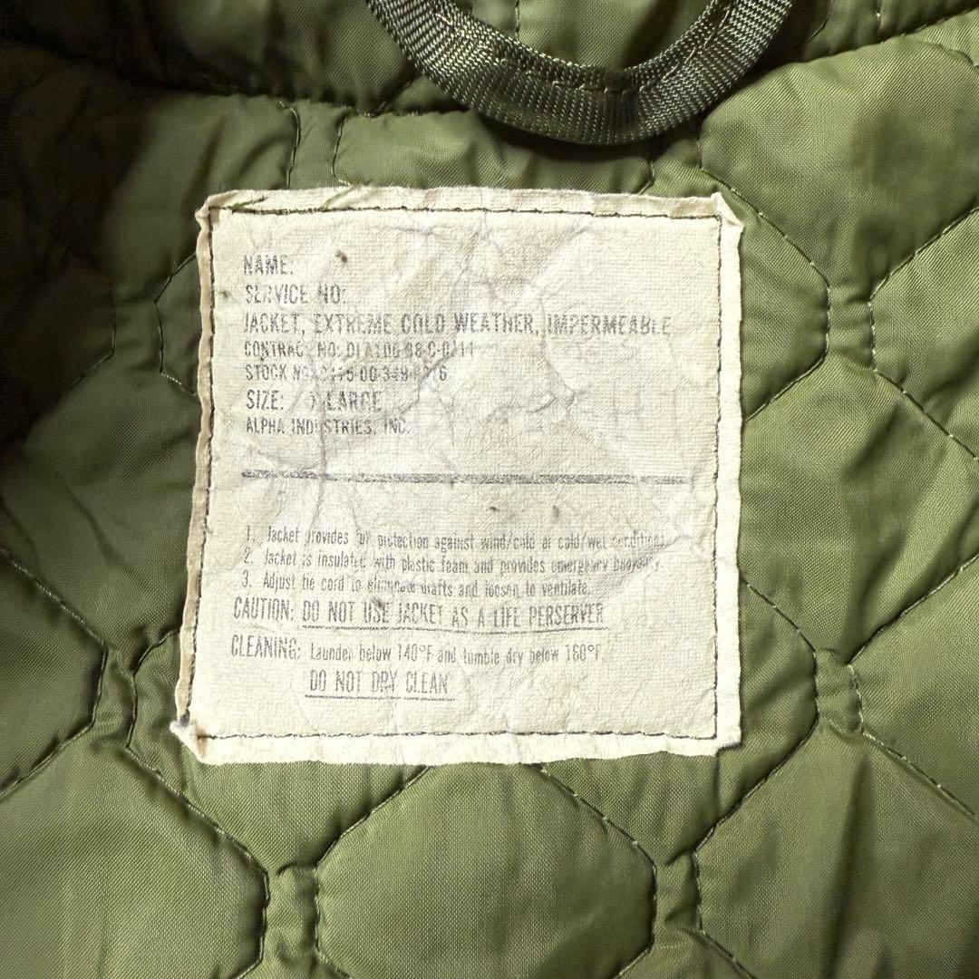 アルファ★XL DLA 100 88 カーキ デッキジャケット Ａ-1
