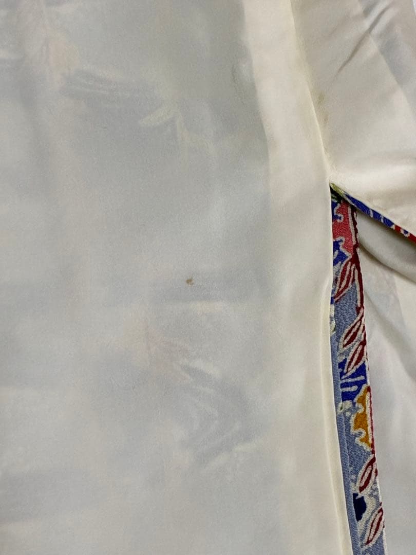 セット　小紋雪持ち柳と流水＋名古屋帯紅白南天