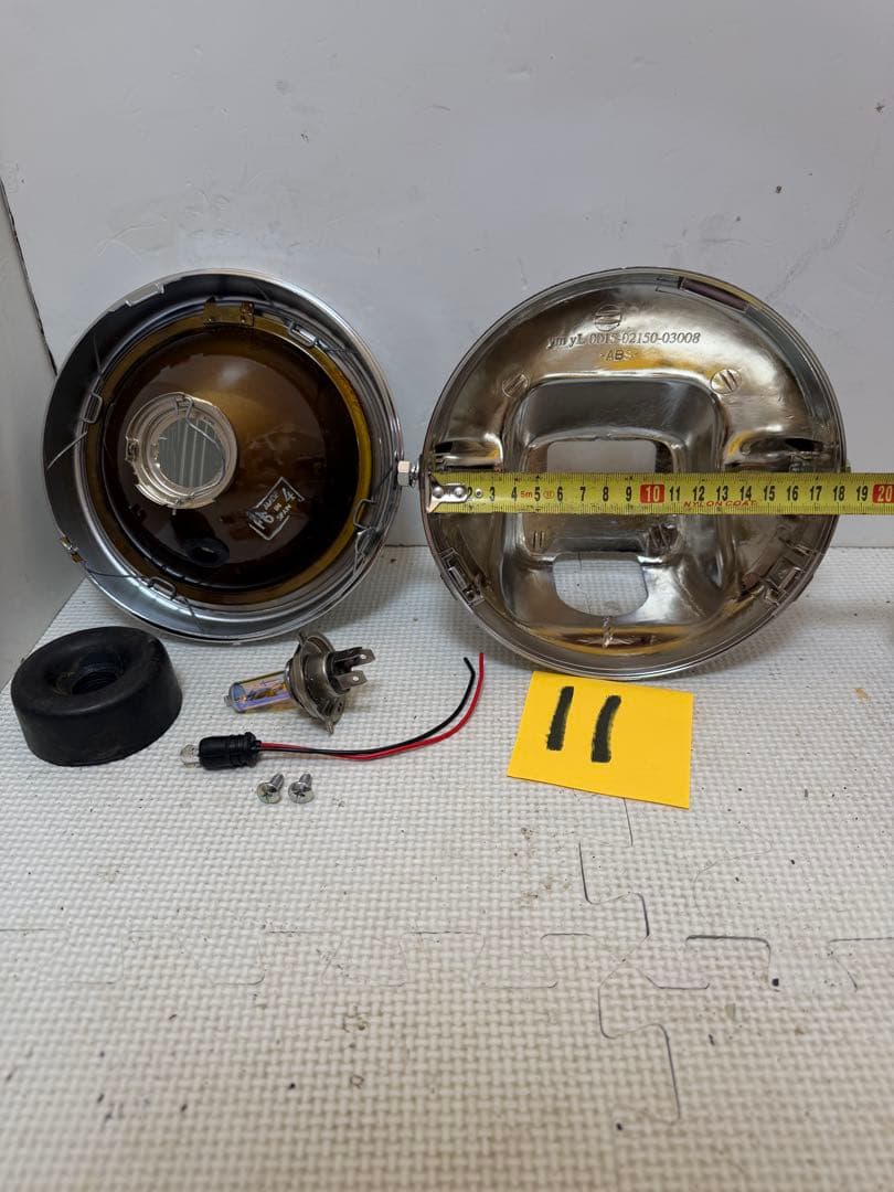 当時物シビエスーパーオスカー凹みレンズ付ヘッドライトASSYCIBIEマーシャル