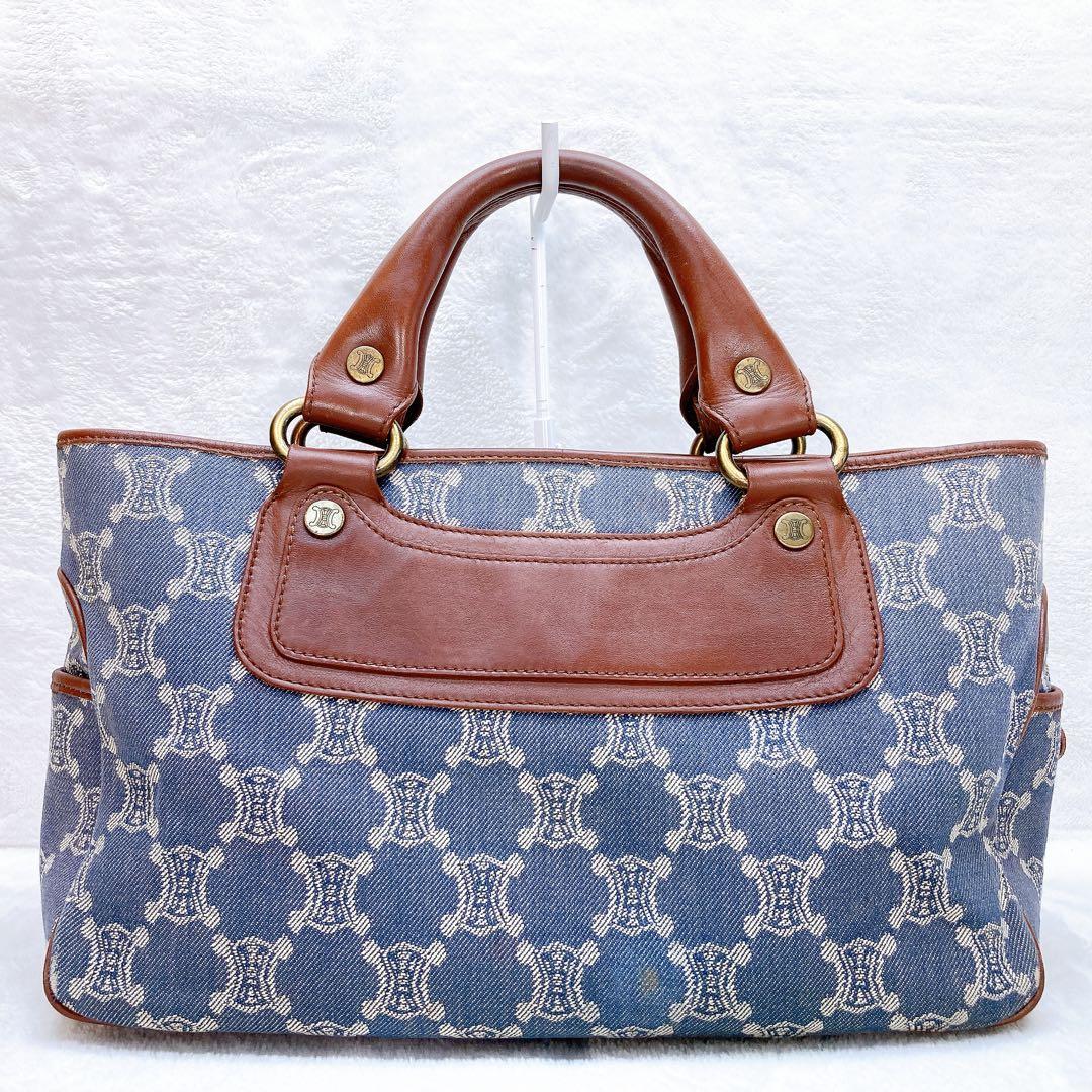 ✨美品✨CELINE セリーヌ ブギーバッグ デニム ハンドバッグ マカダム