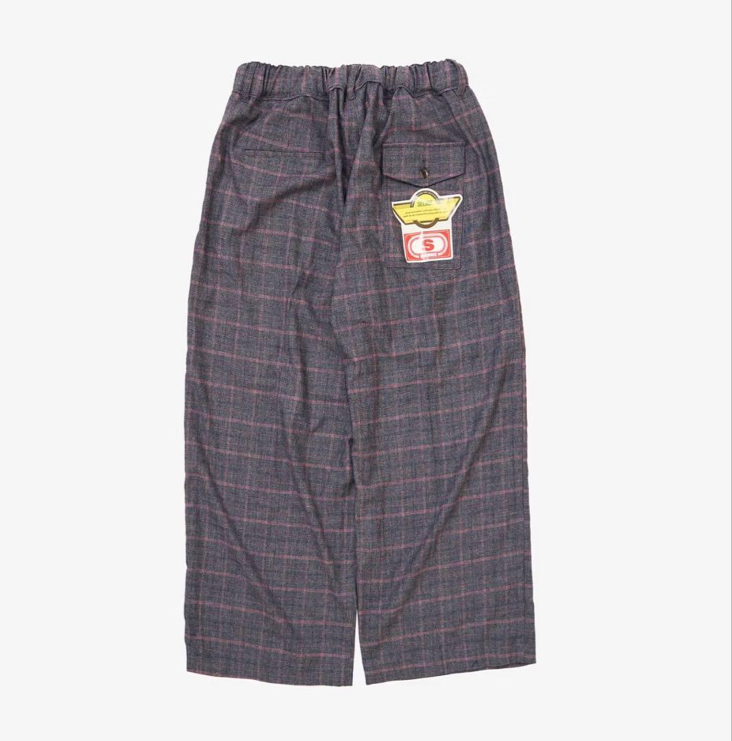 sillage hakama pants glen check pink新品