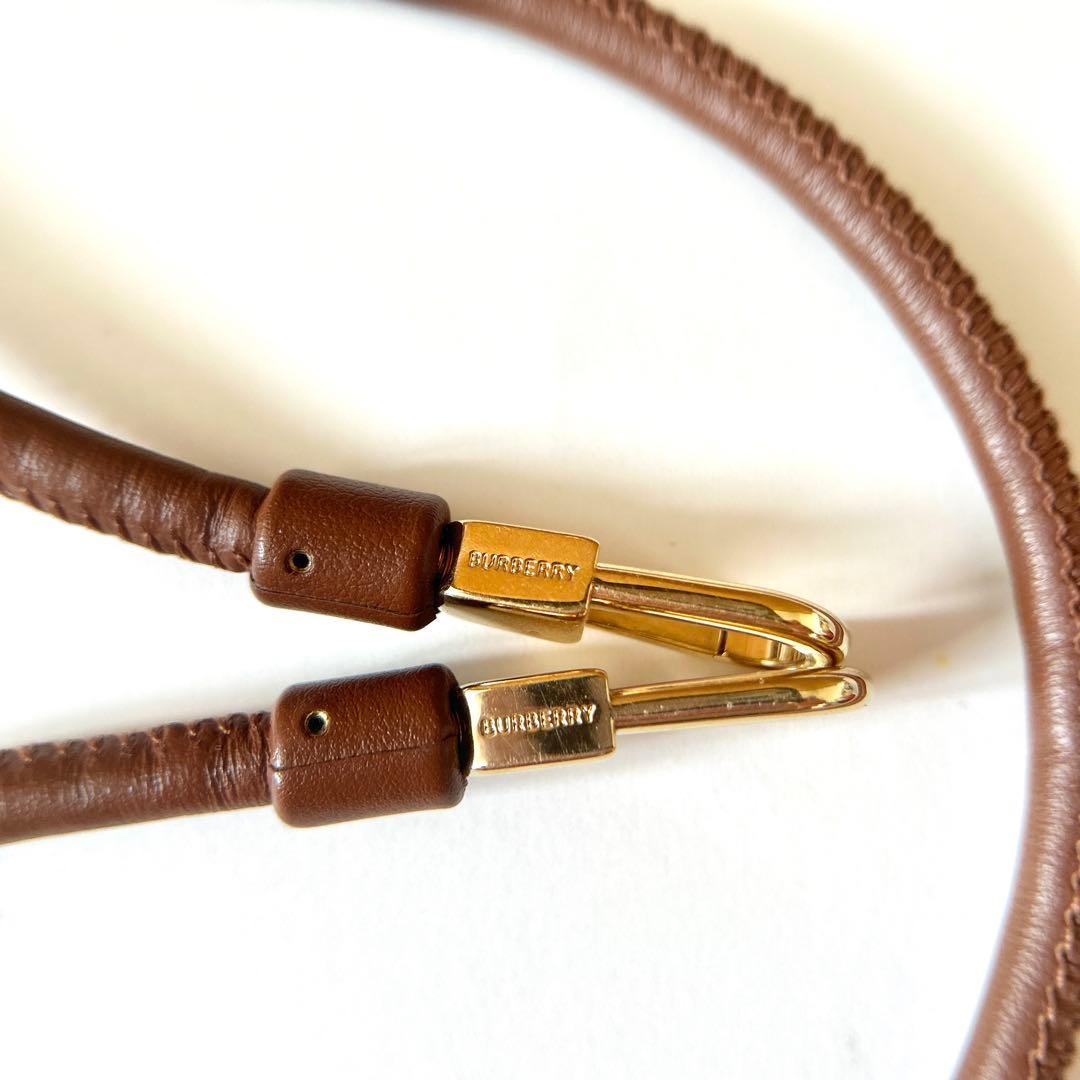 バーバリー スマホケース スマホショルダー iPhone11Pro TBロゴ 茶