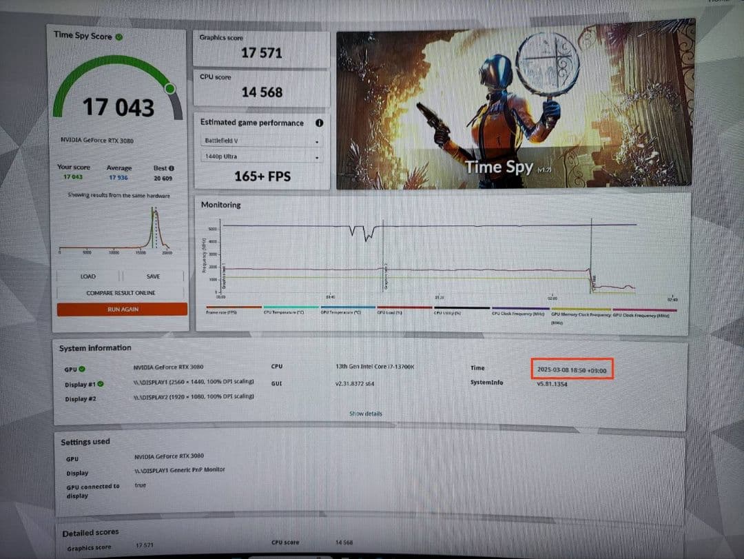 グラフィックボード・グラボ・ビデオカード MSI GeForceRTX3080 VENTUS3X PLUS10G OC