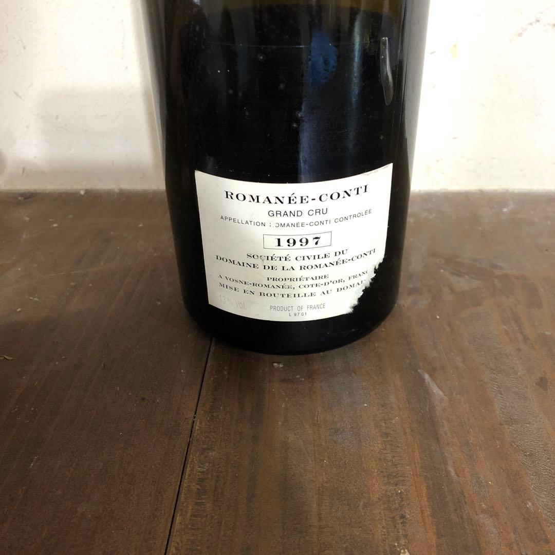 ロマネコンティ 1997年 ROMANEECONTI ワイン 空瓶 コルクあり