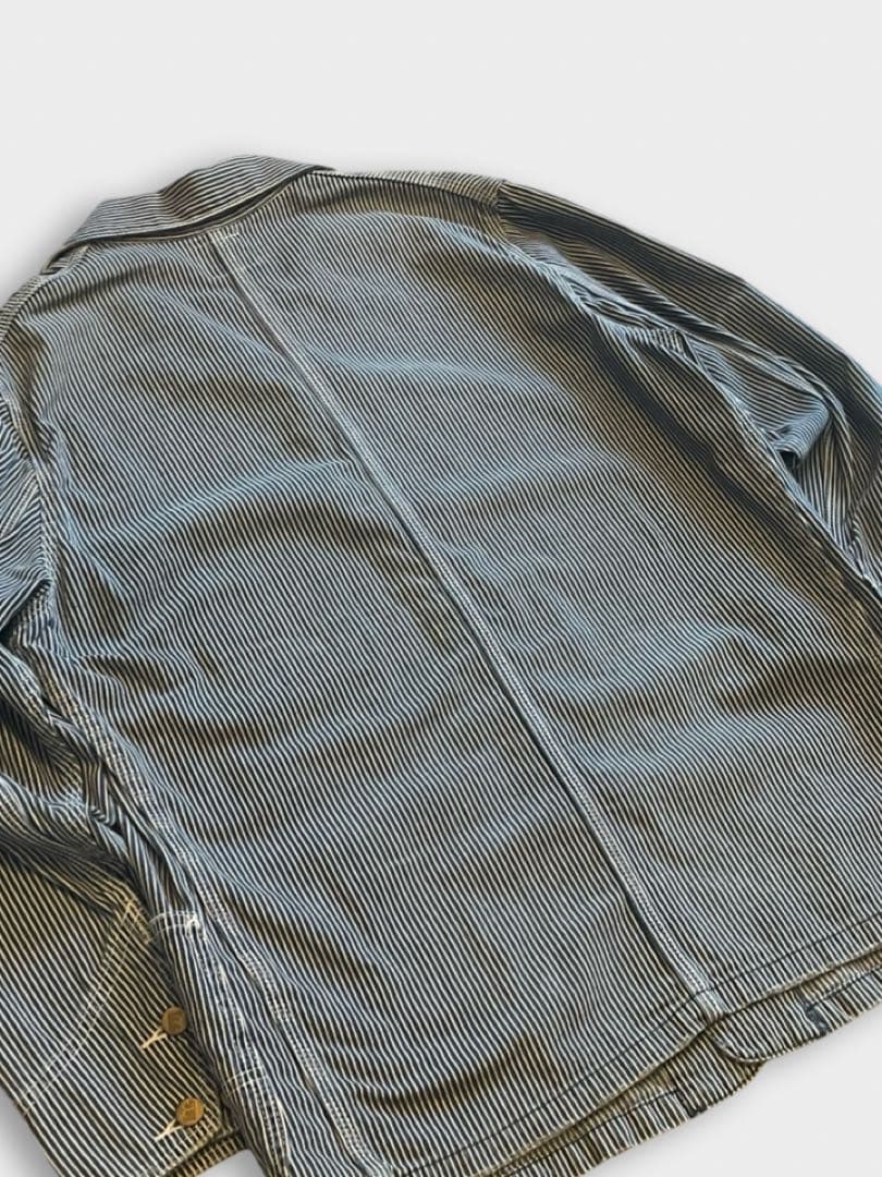 復刻 Lee ハウスタグ ヒッコリー デニム カバーオール ストライプ 美品