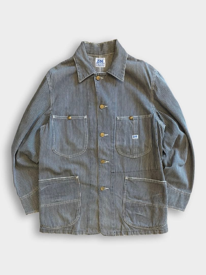 復刻 Lee ハウスタグ ヒッコリー デニム カバーオール ストライプ 美品