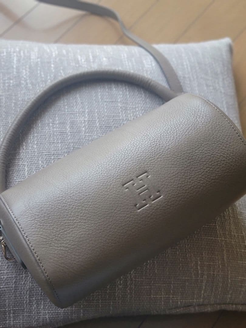 【新品未使用】HIROFU 2WAYバッグ グレー シボ革【希少】
