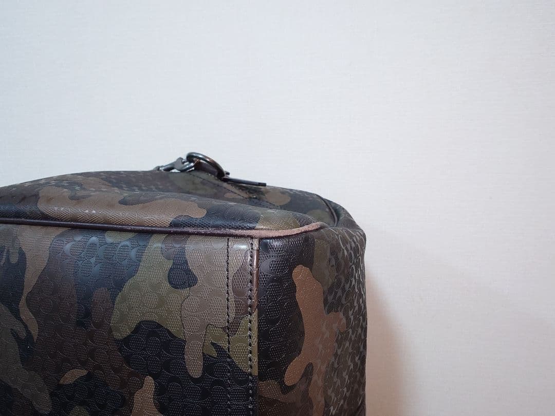 い*ー様 【大容量ボストンバッグ】COACH 迷彩 ボストンバッグ