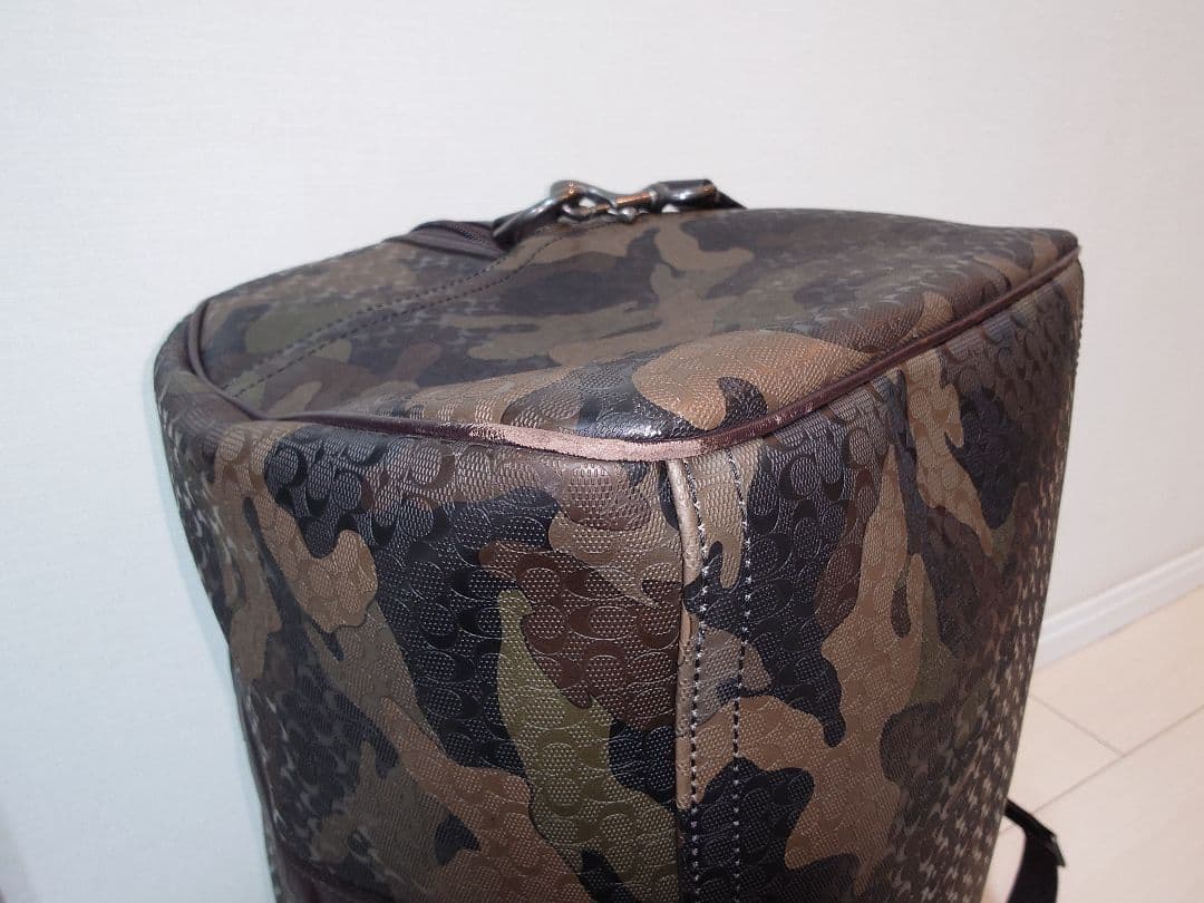 い*ー様 【大容量ボストンバッグ】COACH 迷彩 ボストンバッグ