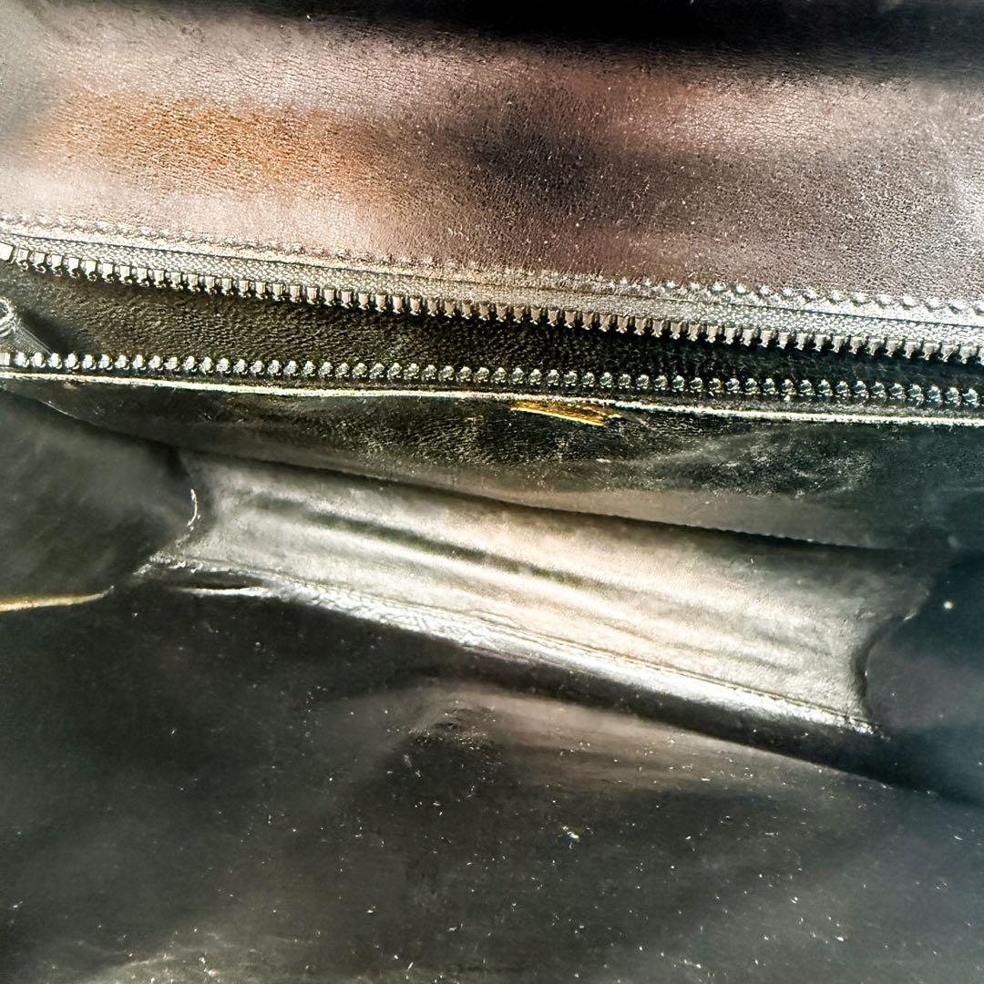 美品◆グッチ ショルダーバッグ G金具 カーフレザー ロゴ金具 ブラック