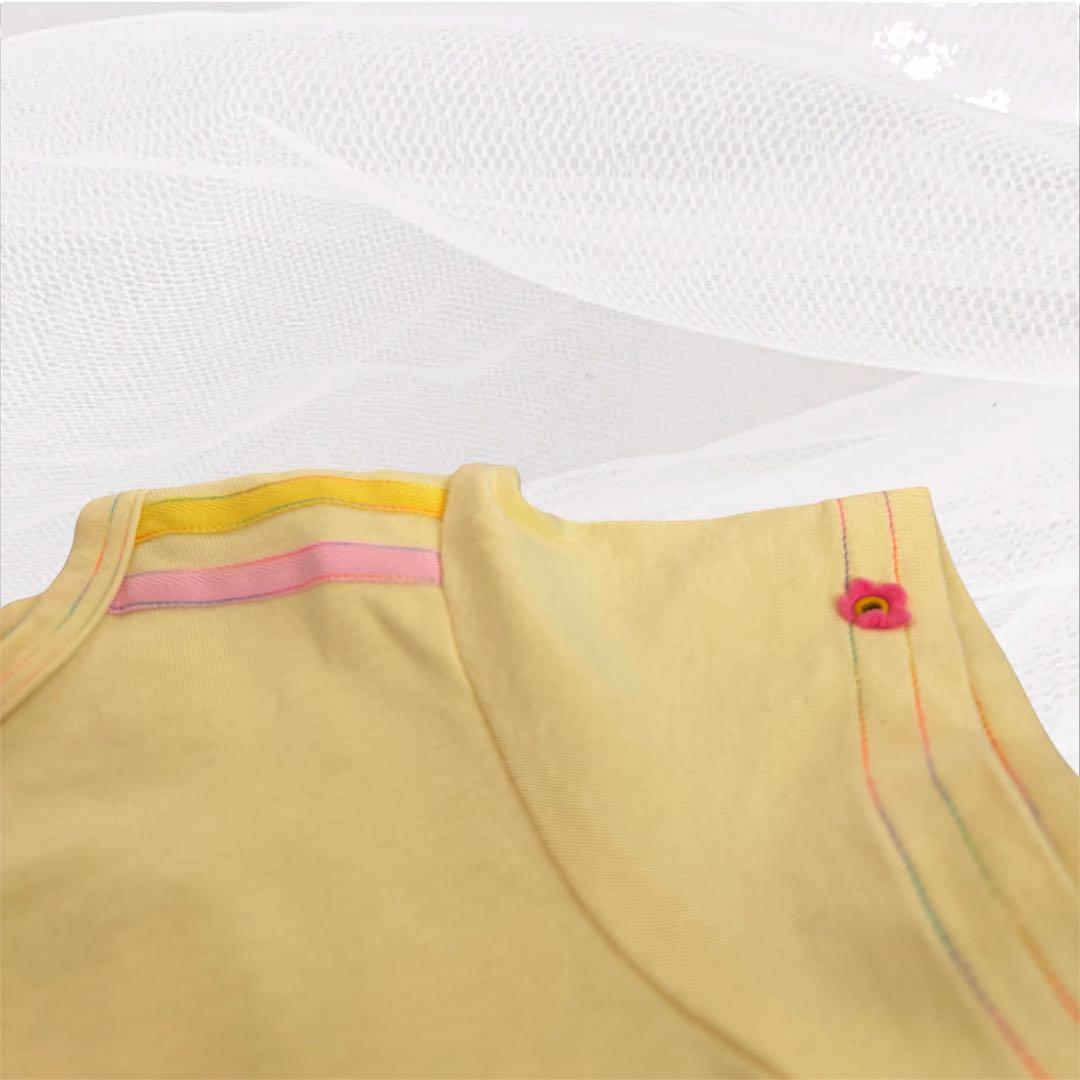 希少　メゾピアノ 135cm 虹　みみぽぽちゃん　Tシャツ