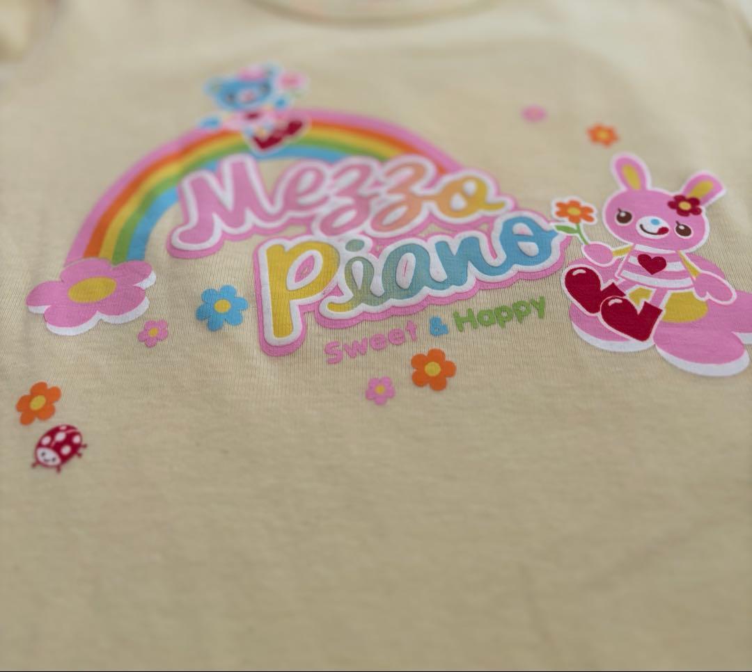 希少　メゾピアノ 135cm 虹　みみぽぽちゃん　Tシャツ