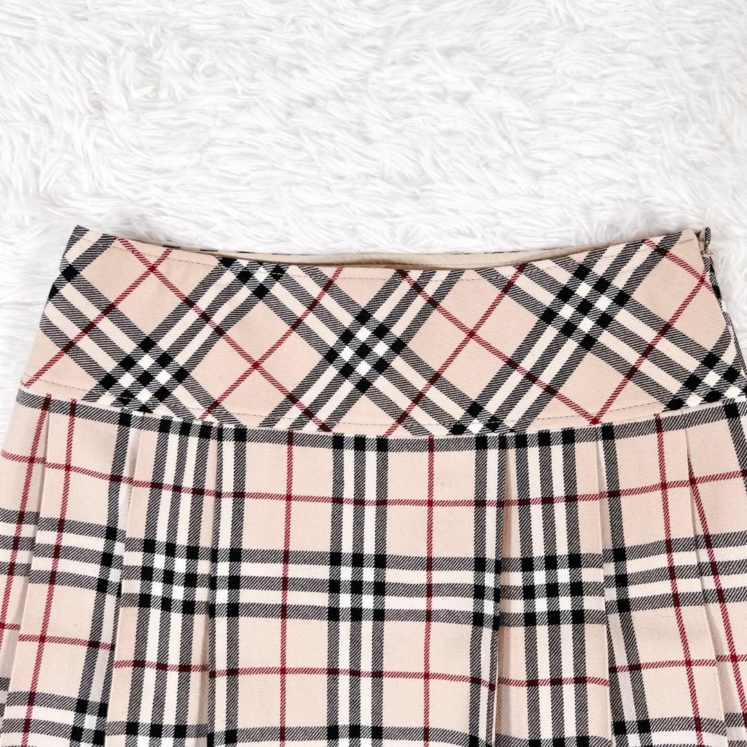 バーバリーブルーレーベル ノバチェック プリーツ ミニスカート 安室奈美恵さん