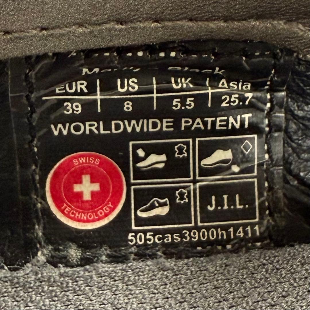 【美品】JOYA ジョーヤ メリージェーン コンフォートシューズ 黒 24.5