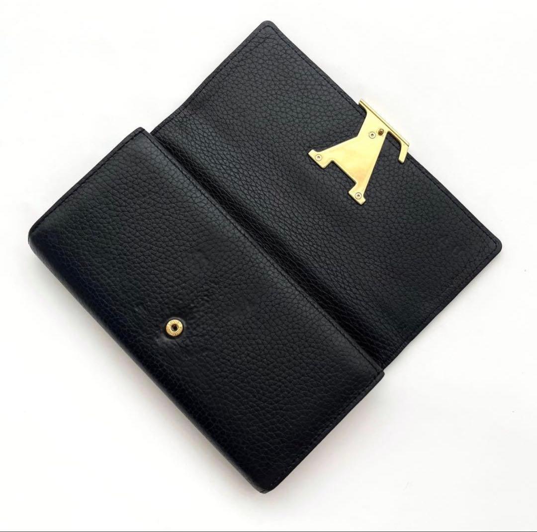 ✨極美品✨ルイヴィトン ポルトフォイユ カプシーヌ 長財布 ノワール 黒 ピンク