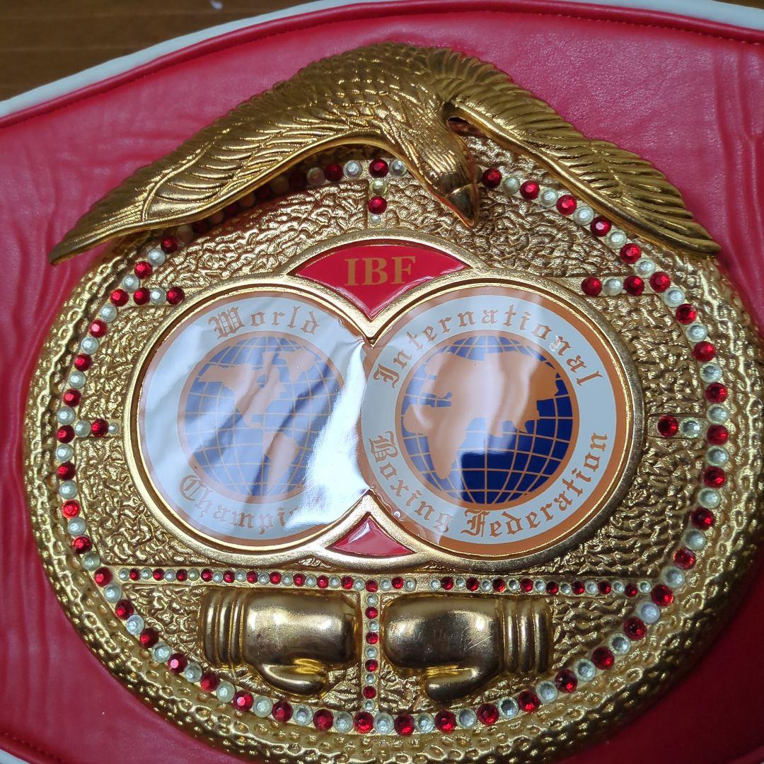 B*S様 高品質・IBF ボクシング世界チャンピオンベルト 赤・再出品！