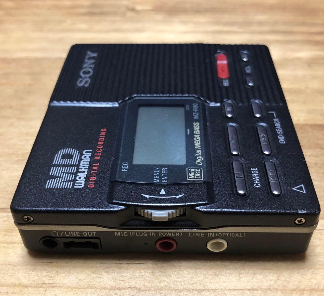 【希少】録音再生動作良好 SONY MDウォークマン　MZ-R90 ブラック