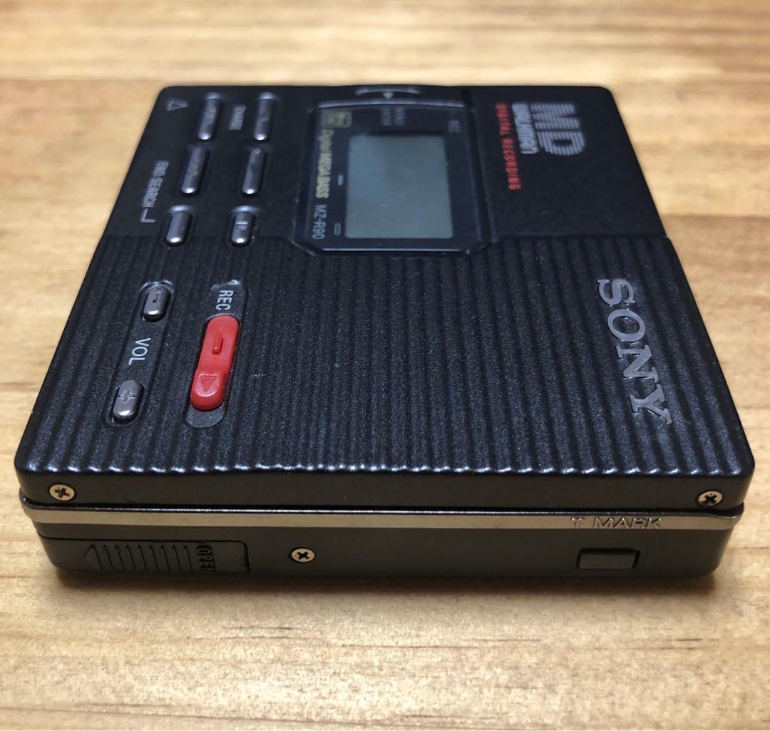【希少】録音再生動作良好 SONY MDウォークマン　MZ-R90 ブラック