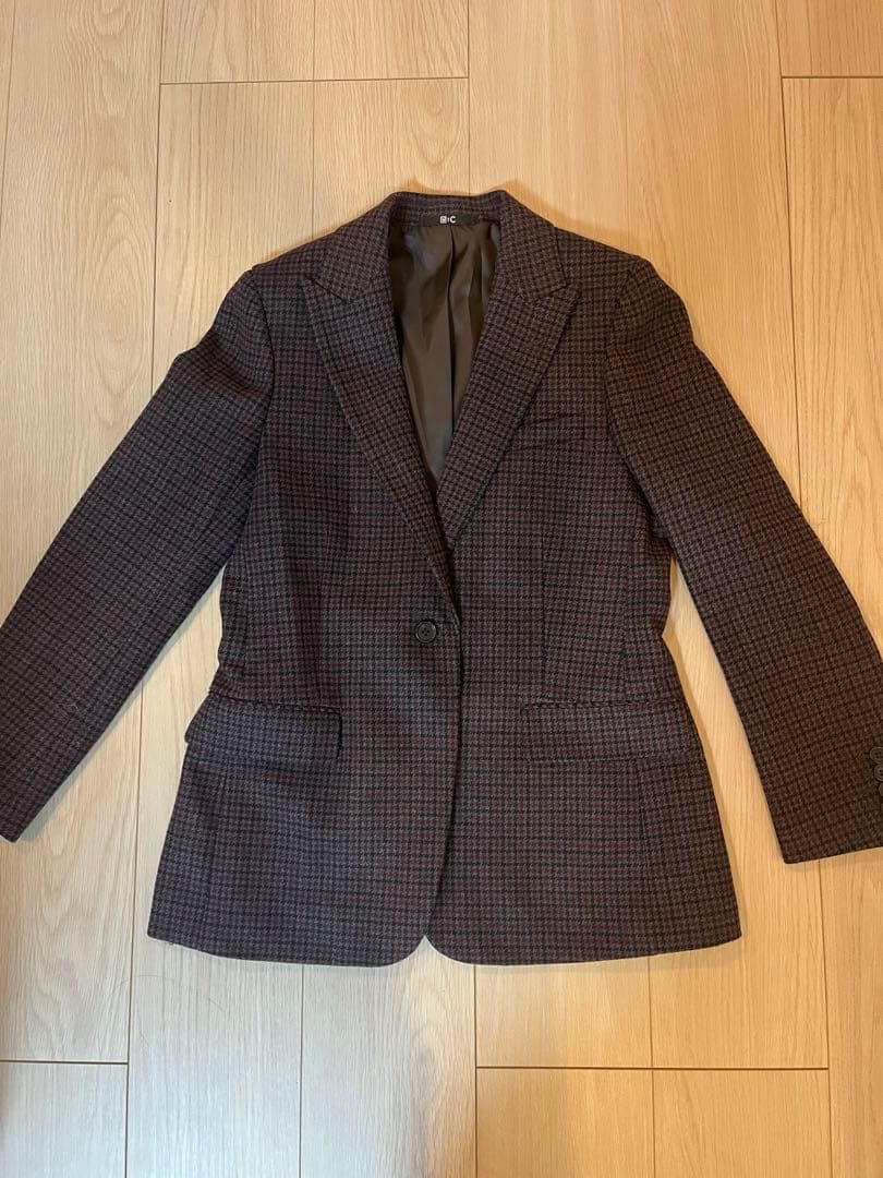 【セットアップ】UNIQLO:C ツイードテーラードジャケット&フレアスコート