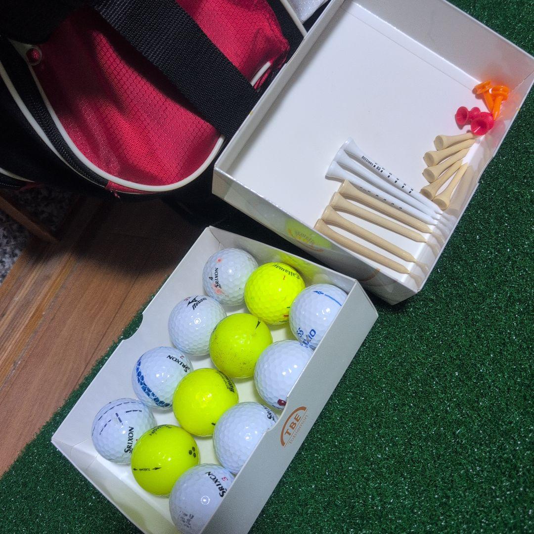 ゴルフ始める方にぴったり！クラブ12本とキャディーバッグセット　フレックスS