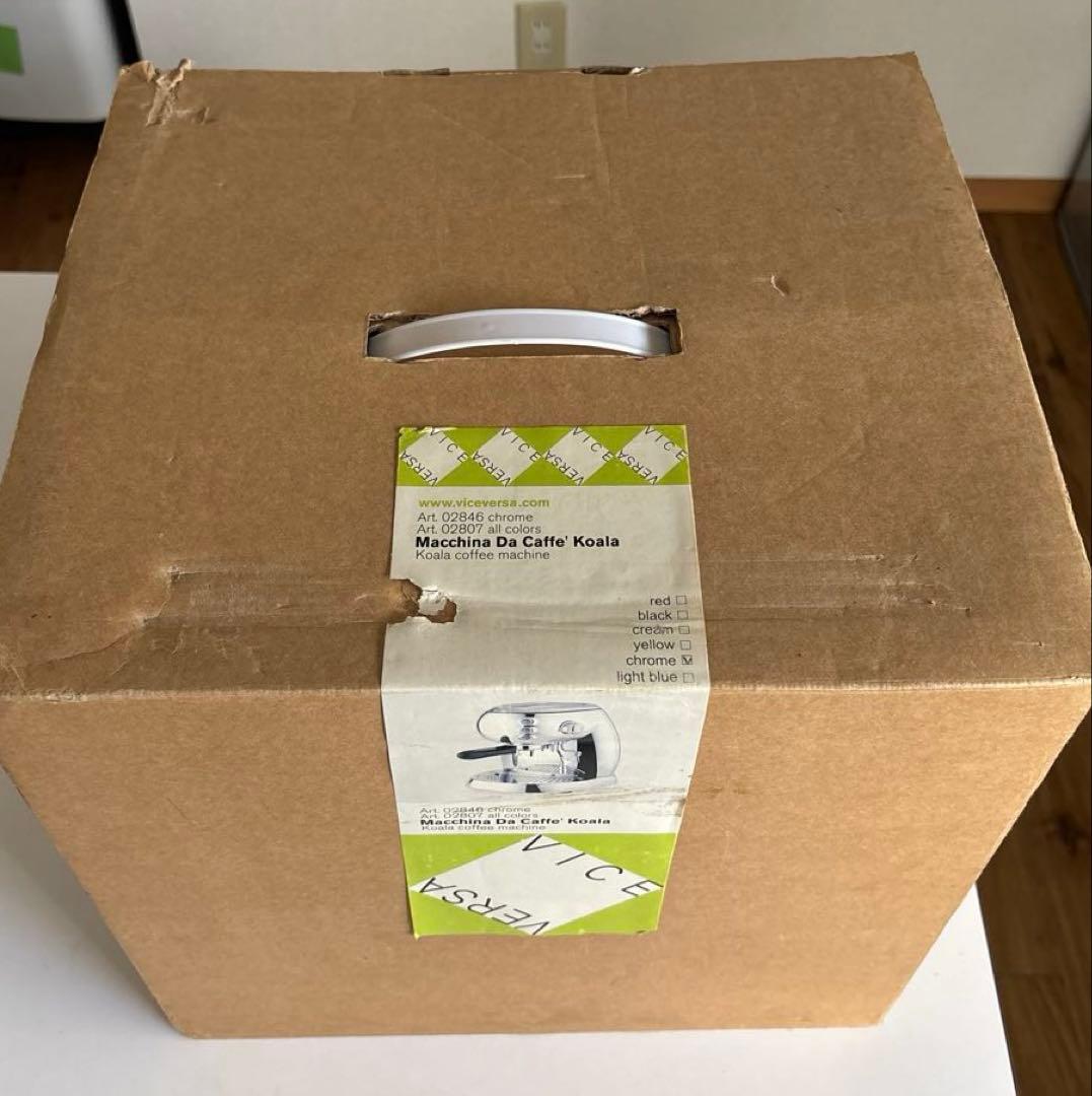 【未使用新品】VICEVERSA エスプレッソマシン コアラ（シルバー）